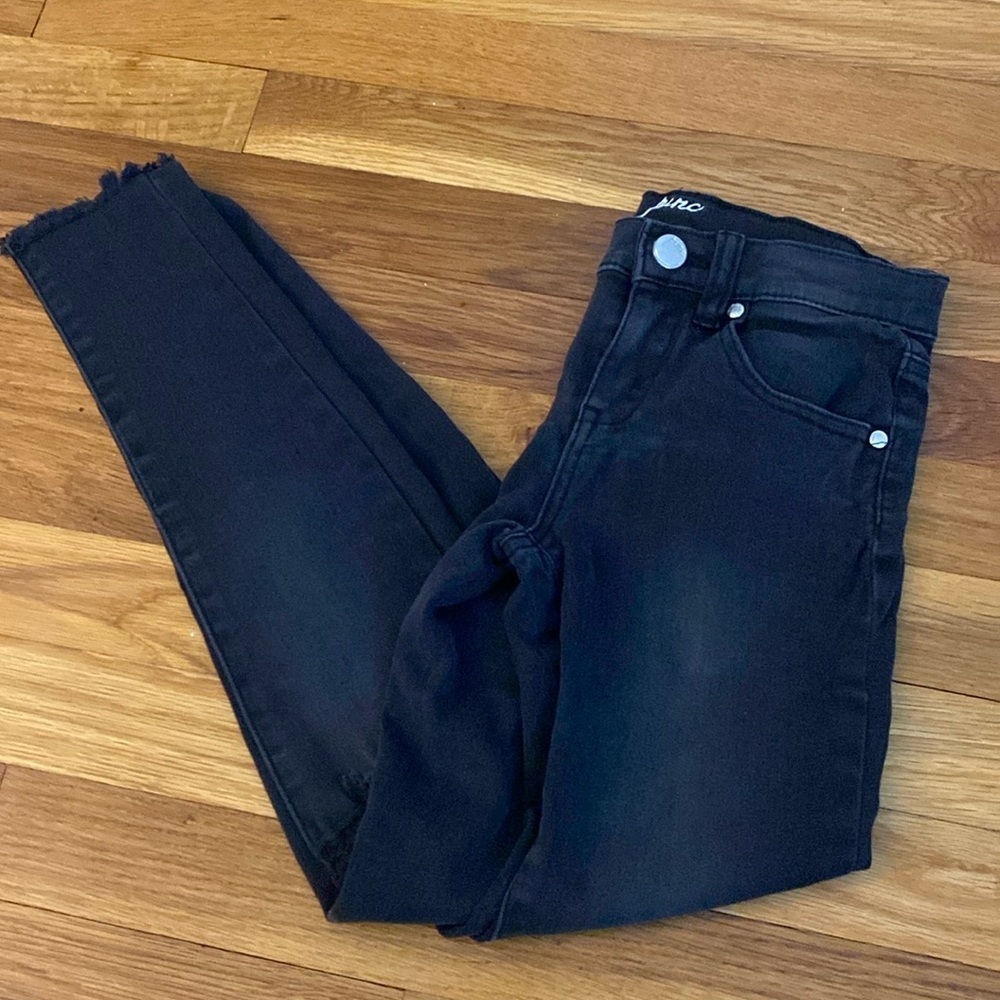 Pinc Girls Black Ripped Skinny Jeans Size 12